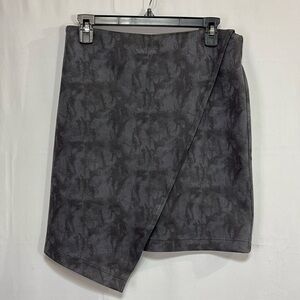 🐭 209wst38 Gray knit crossover skirt